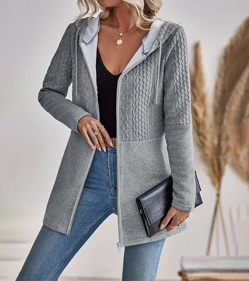 Women's Zip-Up Hoodie, Full-Length Zipper | Soft Breathable Design, Relaxed Layering Fit | 4 Colorways | S–5XL