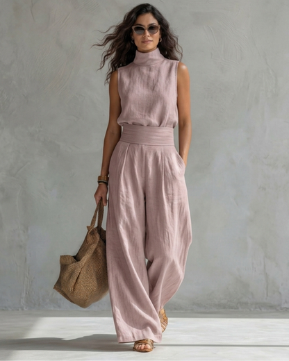 Avena™ | Elegant Wide Leg Pants and Top Set
