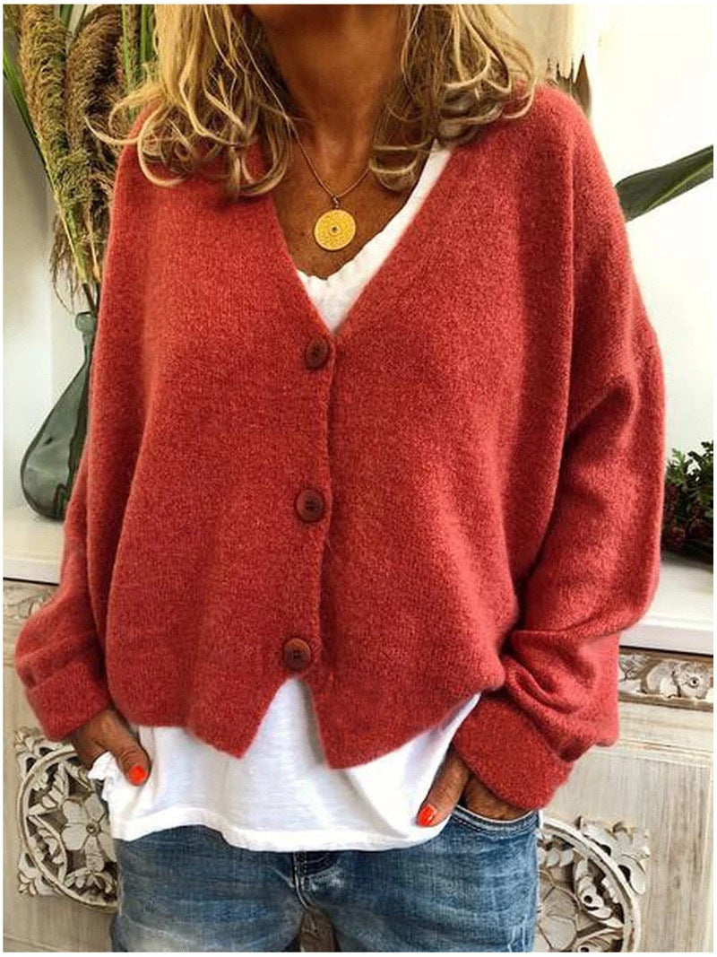 Women's Knit Cardigan, Lightweight Layering | Flattering Drape, Everyday Essential | 13 Colorways | S–3XL