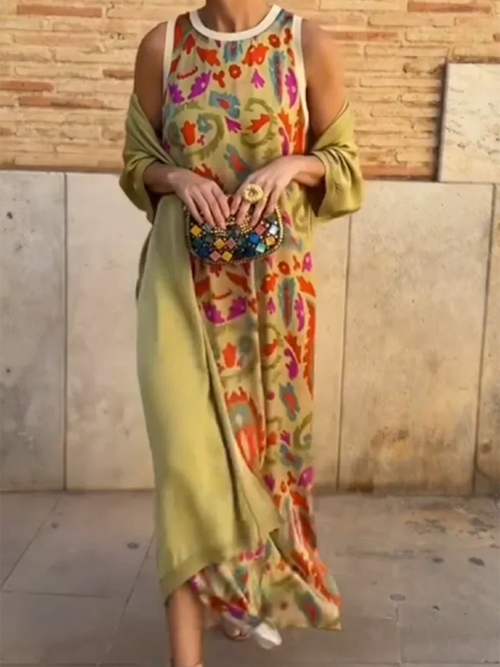 Delly™ | Boho Chic Two-Piece Dress
