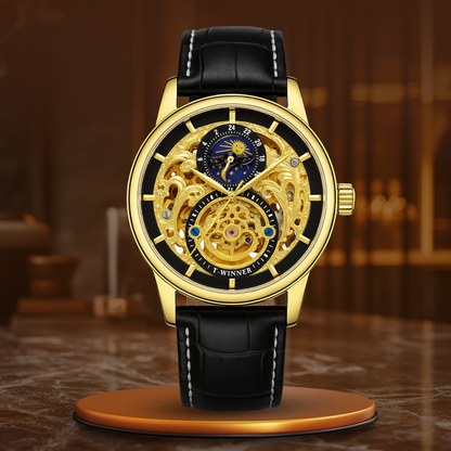Vaughn™ | Moon Phase Skeleton Automatic Watch