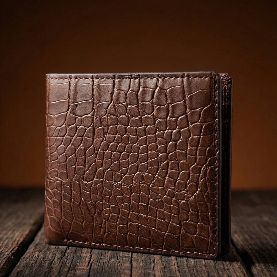 Vale™ | Crocodile Pattern Leather Business Wallet