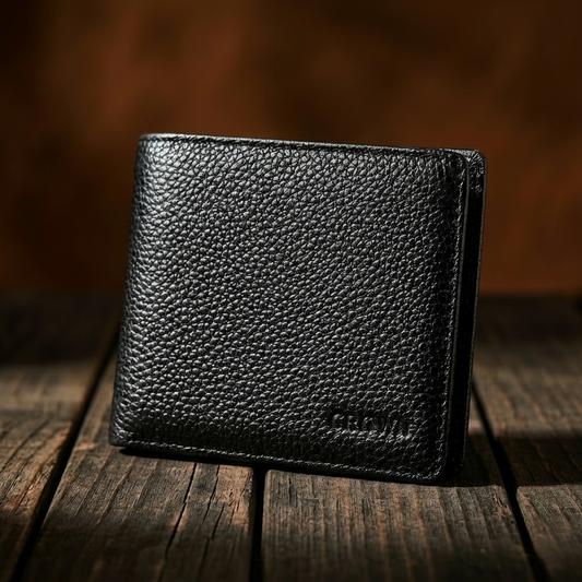 Cade™ | Genuine Leather Slim Men's Wallet with Coin Pocket