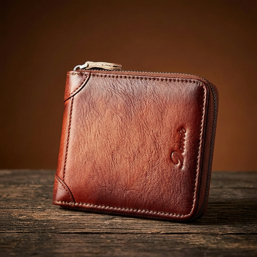 Oscar™ | Genuine Leather Zipper Multi-Card Wallet