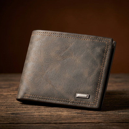 Arth™ | Retro Leather Wallet With Multi-Card & Bill Holder