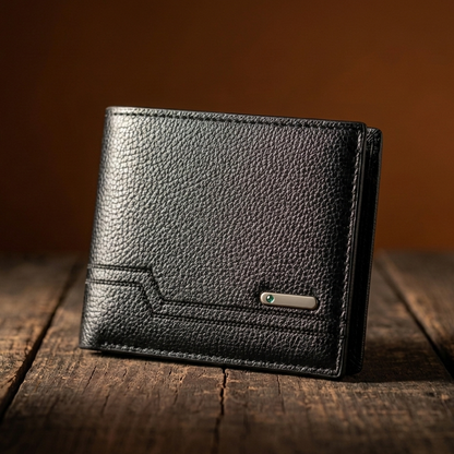 Hunter™ | Men’s Lychee Pattern Wallet – Soft Multi-Card Design