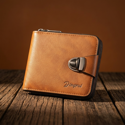 Maxim™ | Men’s Business Zipper Wallet – Multi-Card Large Capacity