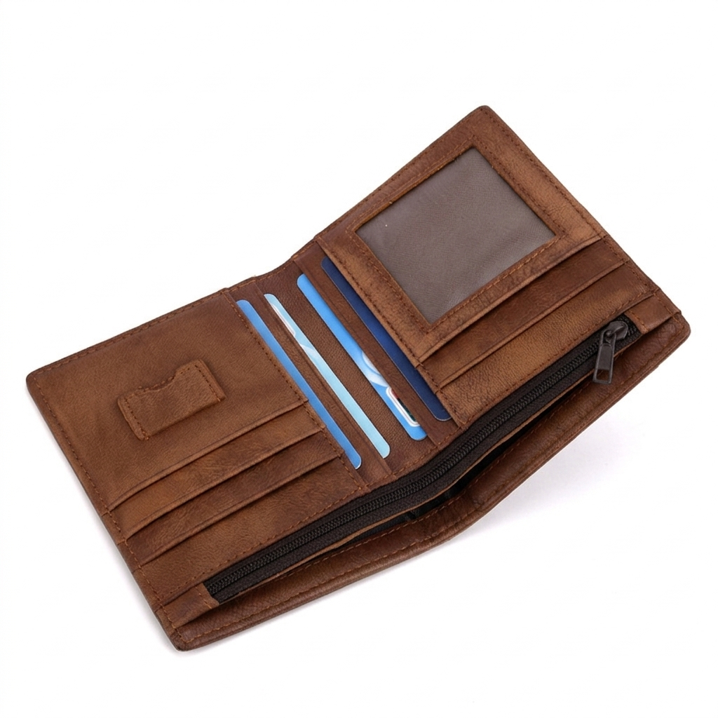 Lucian™ | Vintage Vegetable-Tanned Leather Wallet – RFID Blocking