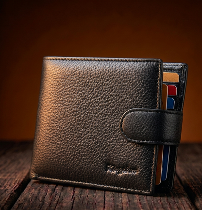 Knox™ | Top-Grain Cowhide Men's Wallet – Premium Leather Design