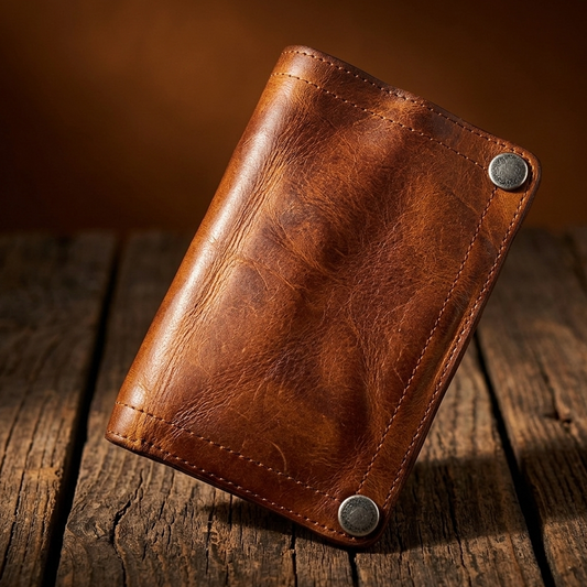Tyson™ | Vintage Vegetable-Tanned Leather Wallet – Zipper Multi-Card