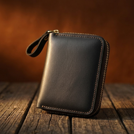 Yale™ | Genuine Leather RFID Card Holder With Coin Pocket