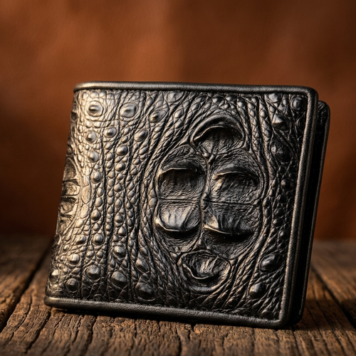 Wyatt™ | Crocodile Pattern Leather Men's Wallet – Business Casual