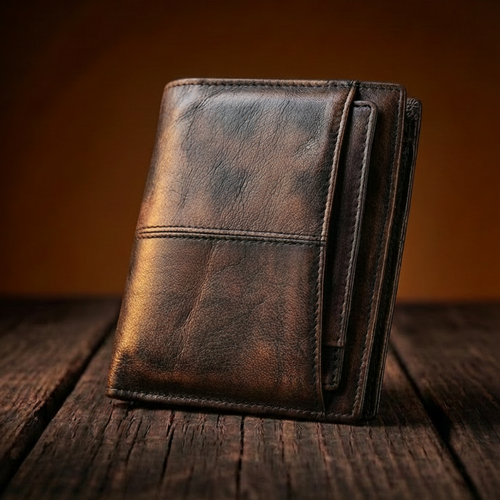 Lucian™ | Vintage Vegetable-Tanned Leather Wallet – RFID Blocking