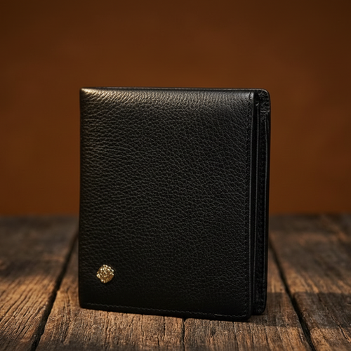 Adrian™ | Simple Cowhide Leather Zipper Wallet