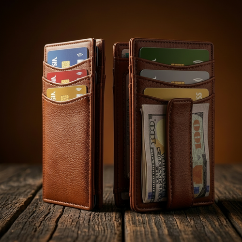 Nash™ | Minimalist Magnetic Wallet for Men – Card Holder & Money Clip