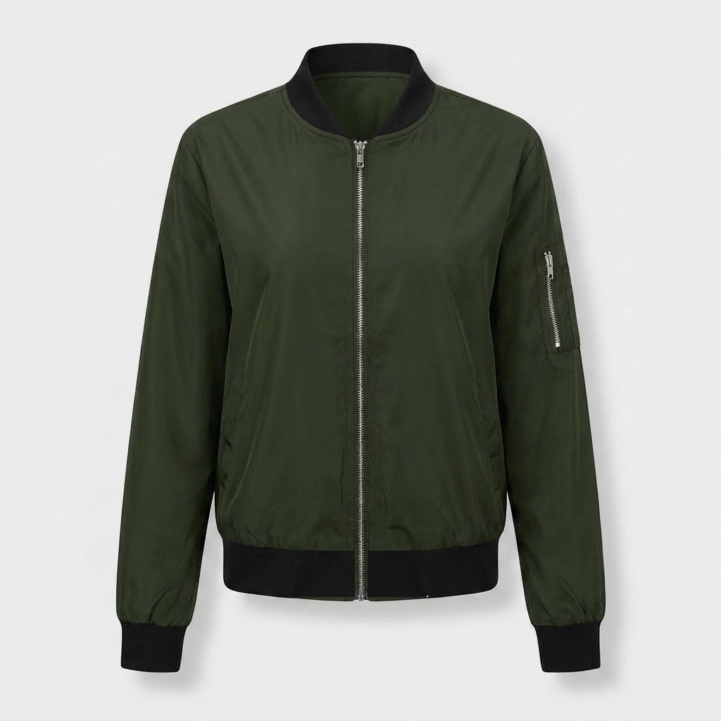 Lois women's lightweight bomber jacket in green