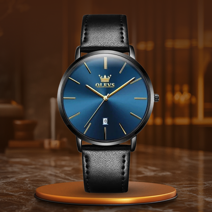 Cassian™ | Leather Band Car Date Watch