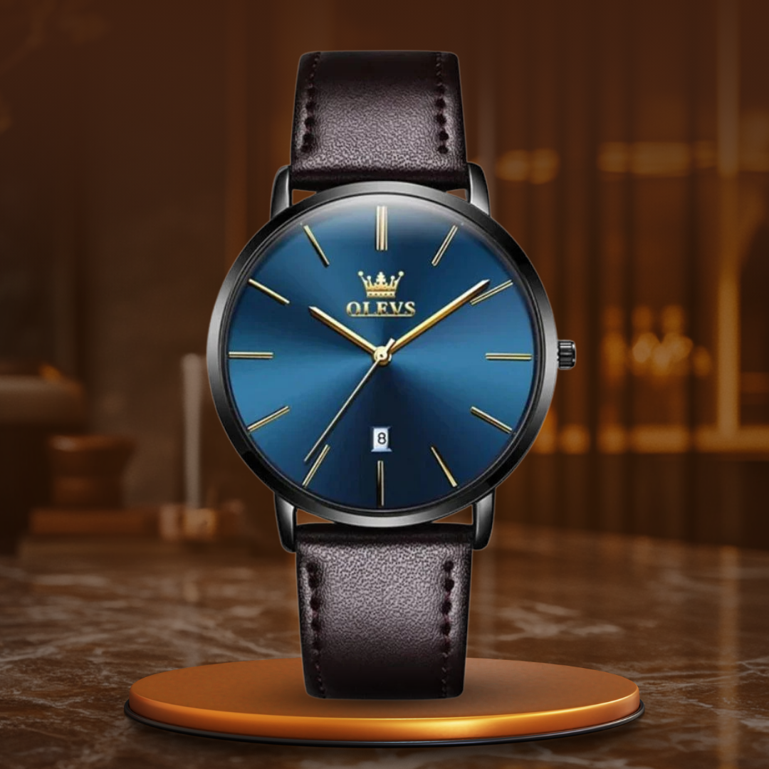 Cassian™ | Leather Band Car Date Watch