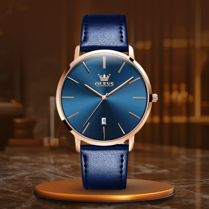 Cassian™ | Leather Band Car Date Watch