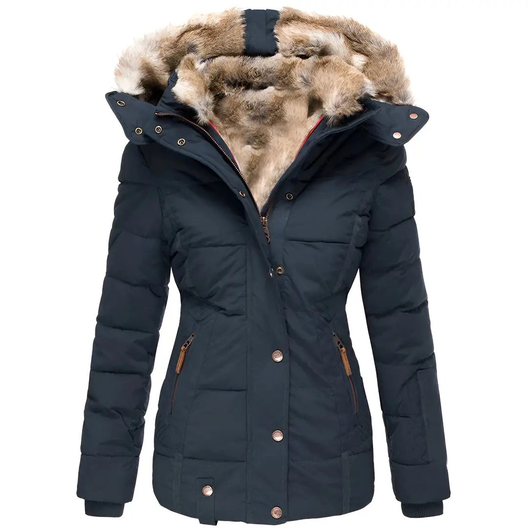 Hooded Puffer Jacket for Women – Stylish & Insulating