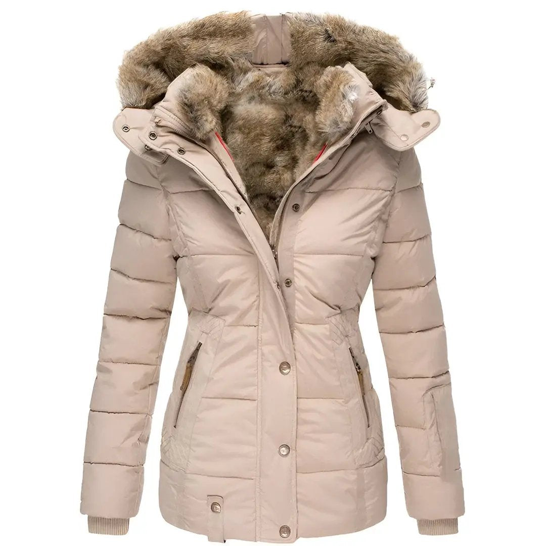 Hooded Puffer Jacket for Women – Stylish & Insulating
