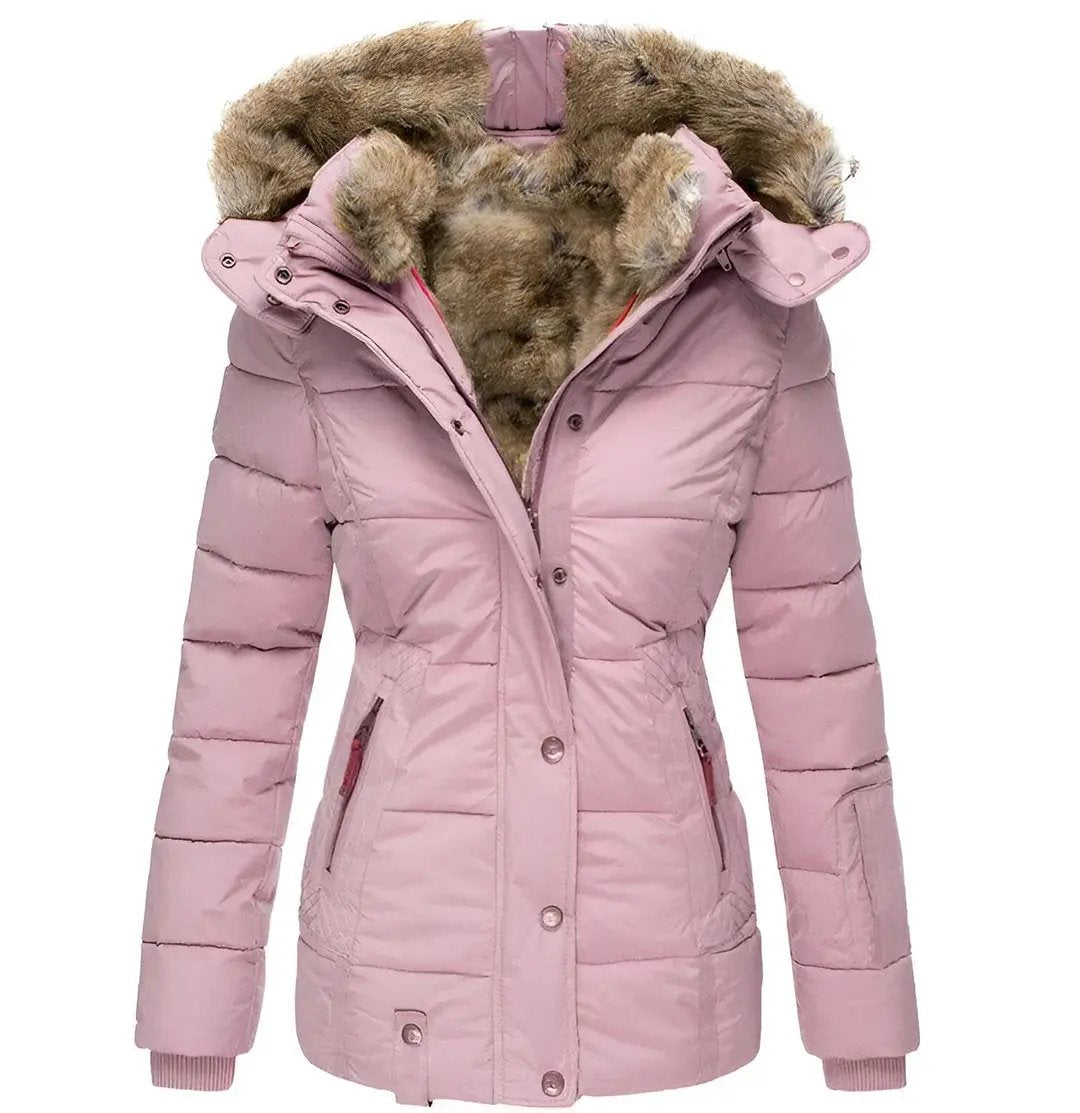 Hooded Puffer Jacket for Women – Stylish & Insulating