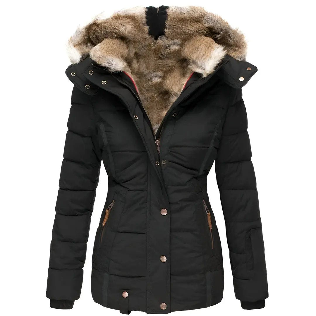 Hooded Puffer Jacket for Women – Stylish & Insulating