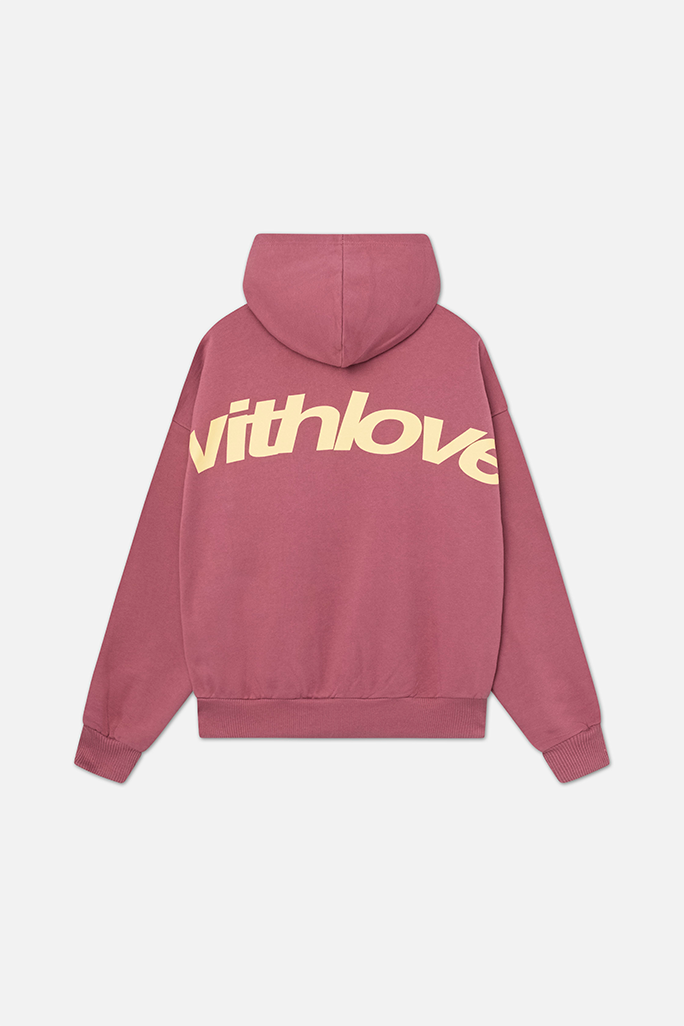 Sarah Womens Oversized Hoodie with Back Print in Pink