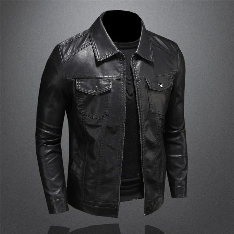 Donald | Classic Leather Jacket for Men