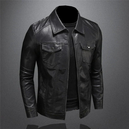 Donald | Classic Leather Jacket for Men