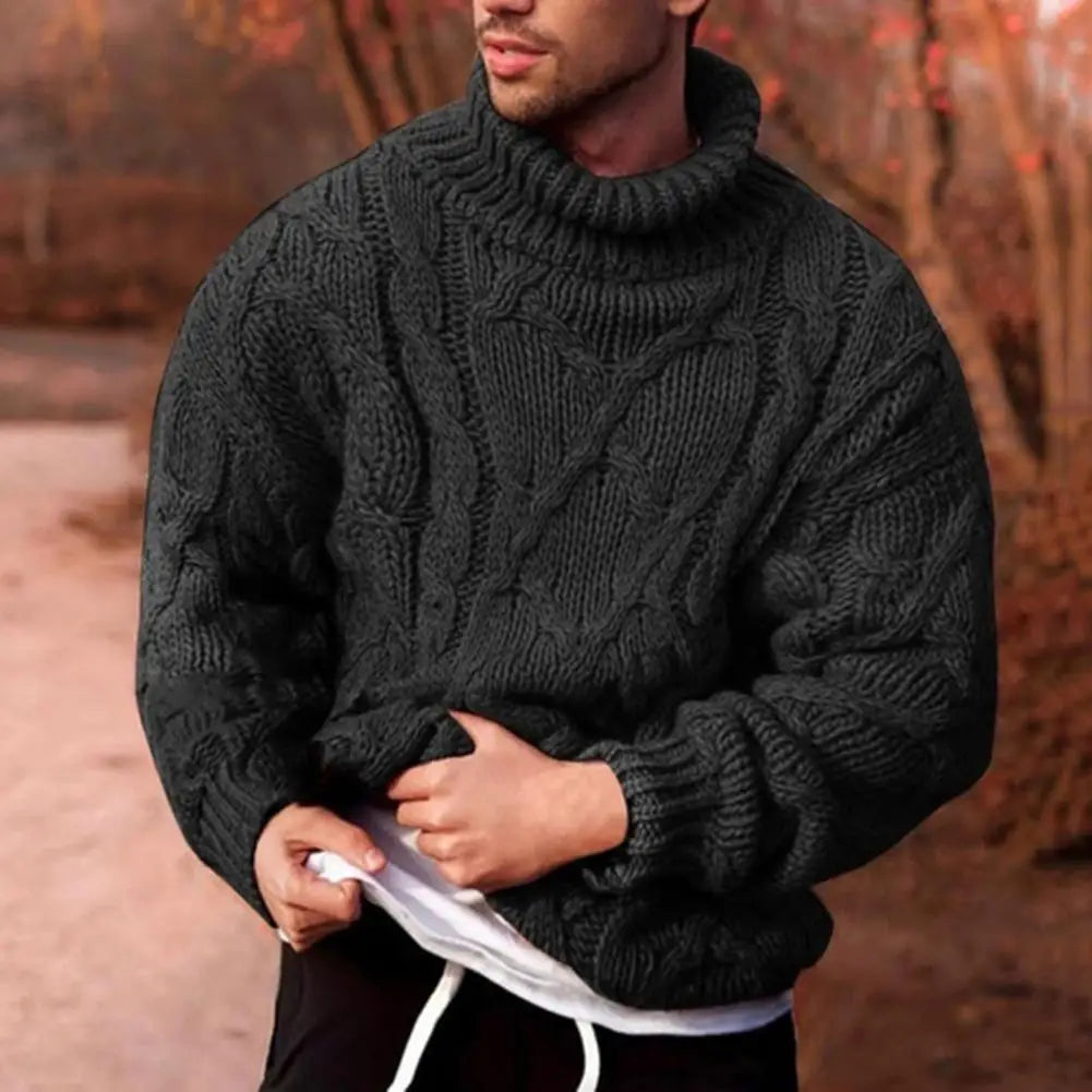 Andreas | Herren Dick Gestrickter Rollkragenpullover — Winter-Knit in 4 Farben S–3XL | Westmere