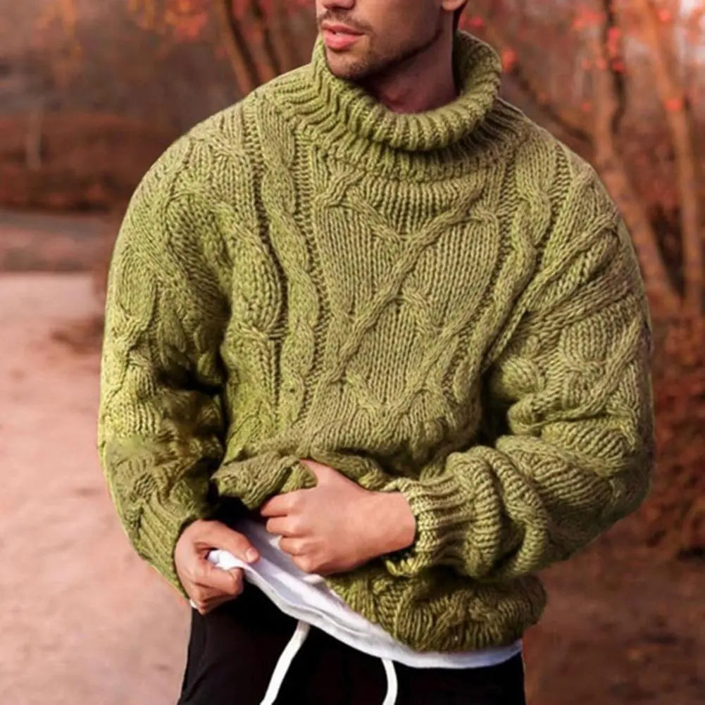 Andreas | Herren Dick Gestrickter Rollkragenpullover — Winter-Knit in 4 Farben S–3XL | Westmere