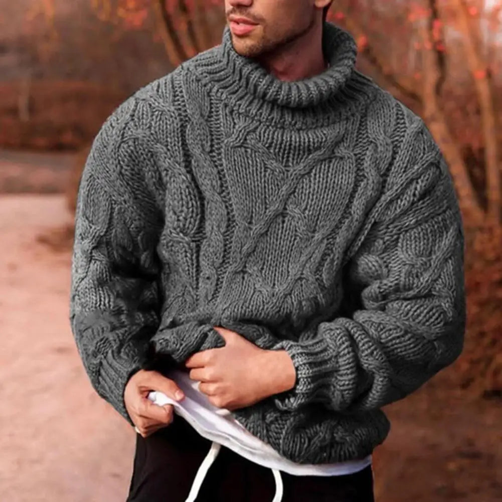 Andreas | Herren Dick Gestrickter Rollkragenpullover — Winter-Knit in 4 Farben S–3XL | Westmere