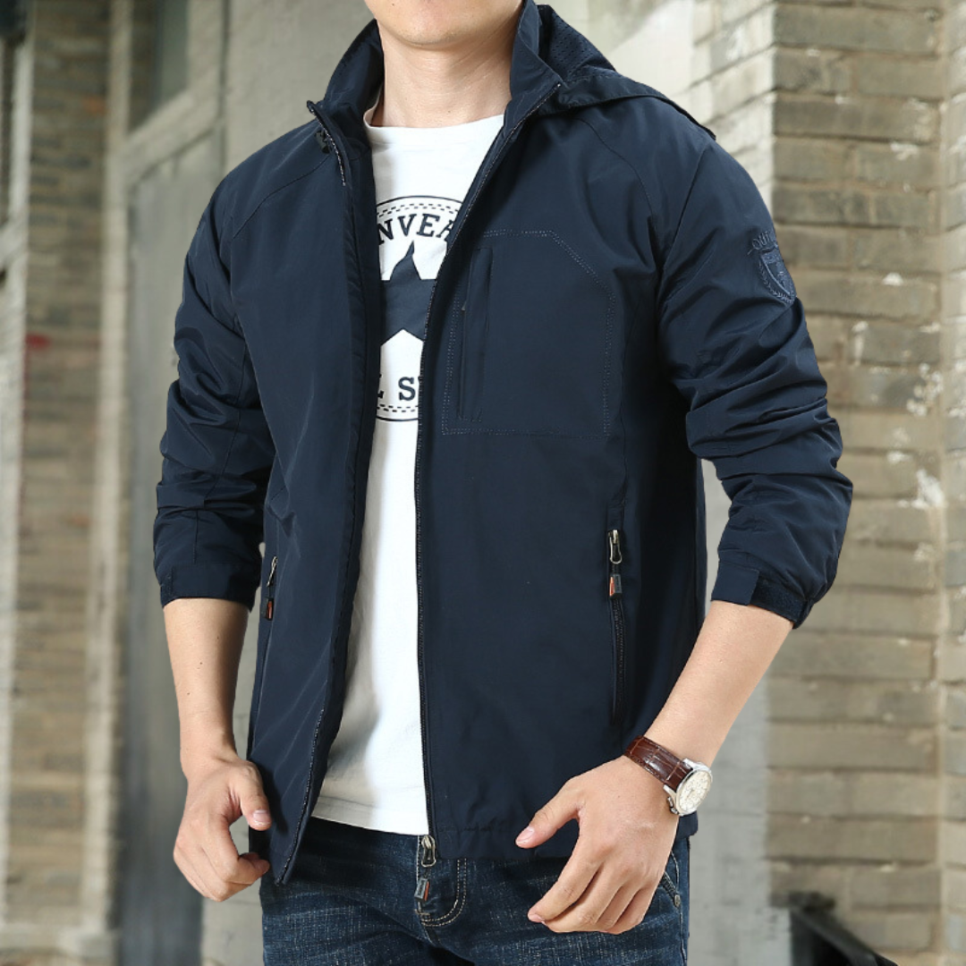 Tobias | Herren Übergangsjacke mit Stehkragen und Zip-Taschen — Smart Casual in 4 Farben M–3XL | Westmere