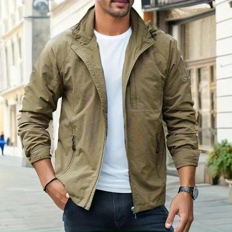 Tobias | Herren Übergangsjacke mit Stehkragen und Zip-Taschen — Smart Casual in 4 Farben M–3XL | Westmere