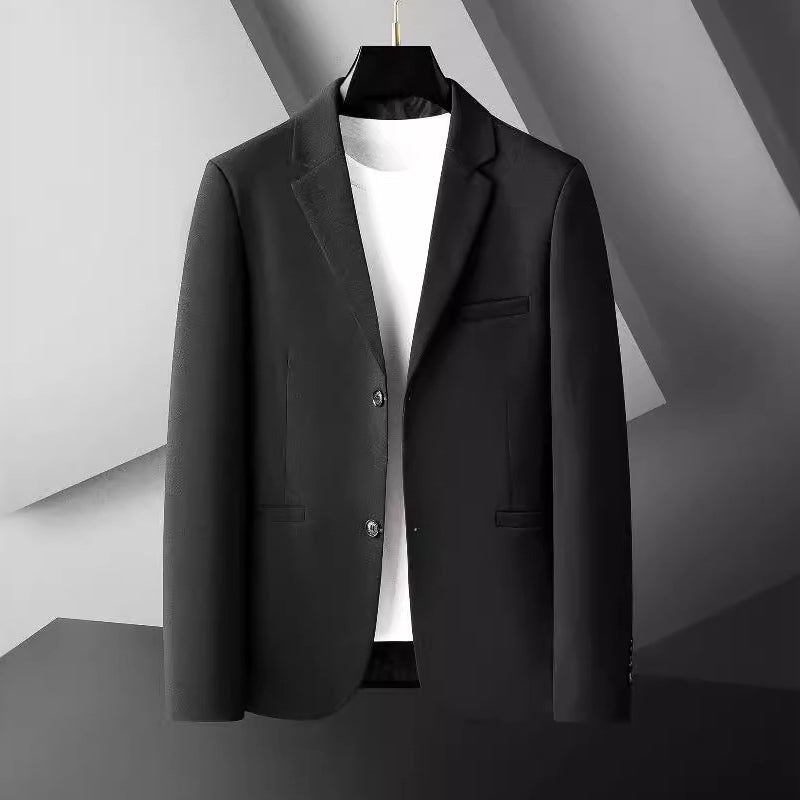Men's Business Blazer, Tailored Cut | Two-Button Front, Refined Lapel Collar | Beige, Black or Gray | S–XXL