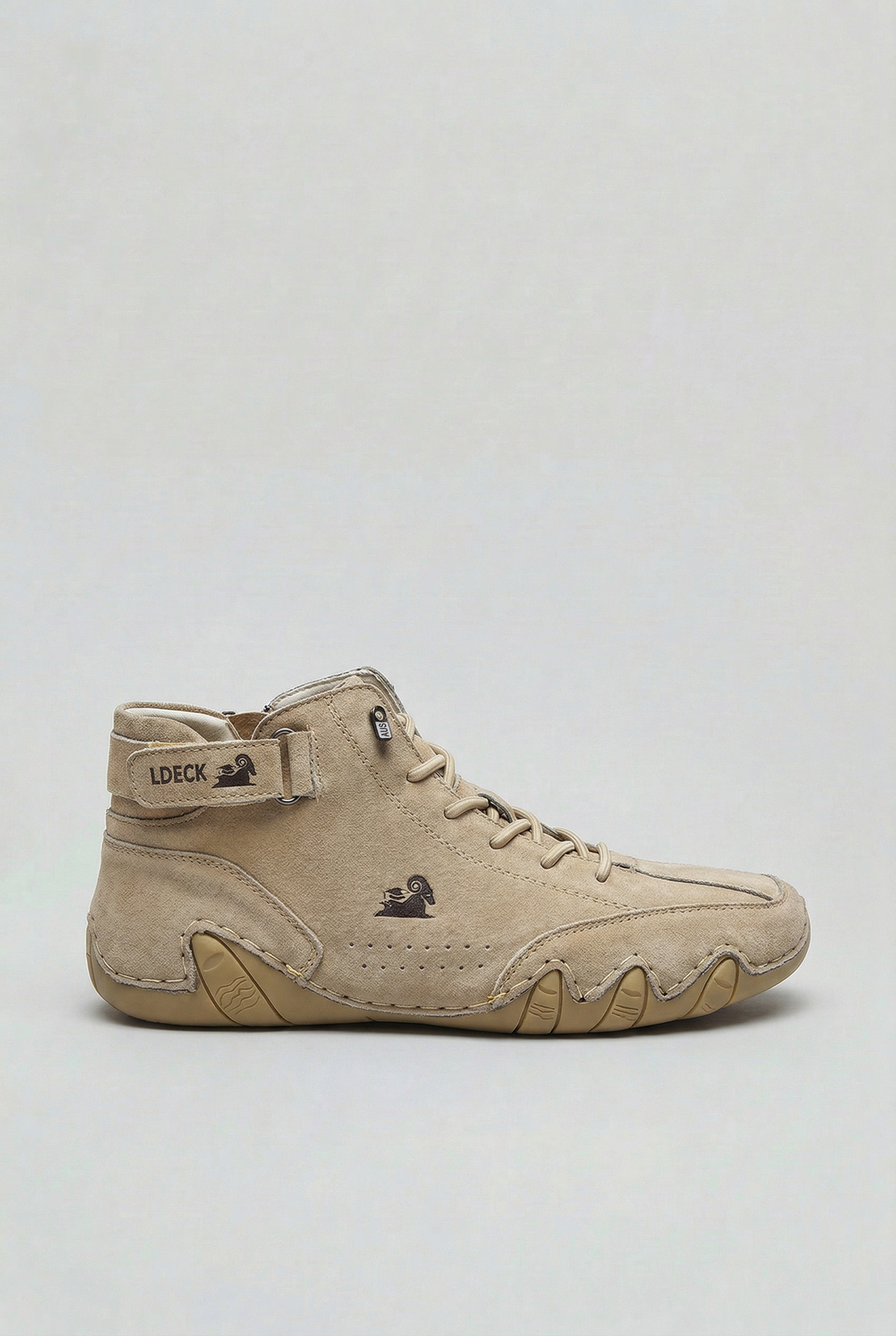 Kirk Mens Water-Resistant Boots, Cushioned Sole in Beige