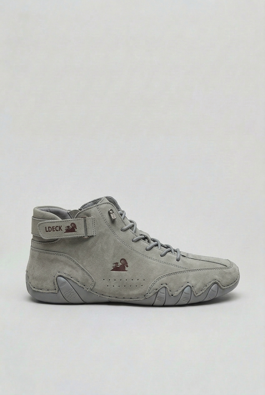 Kirk Mens Water-Resistant Boots, Cushioned Sole in Light Gray