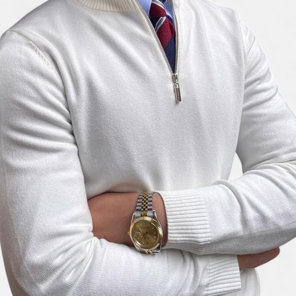 Benjamin | Herren Frühlings Half-Zip Pullover — Zeitloses Design mit Stehkragen in 3 Farben | Westmere