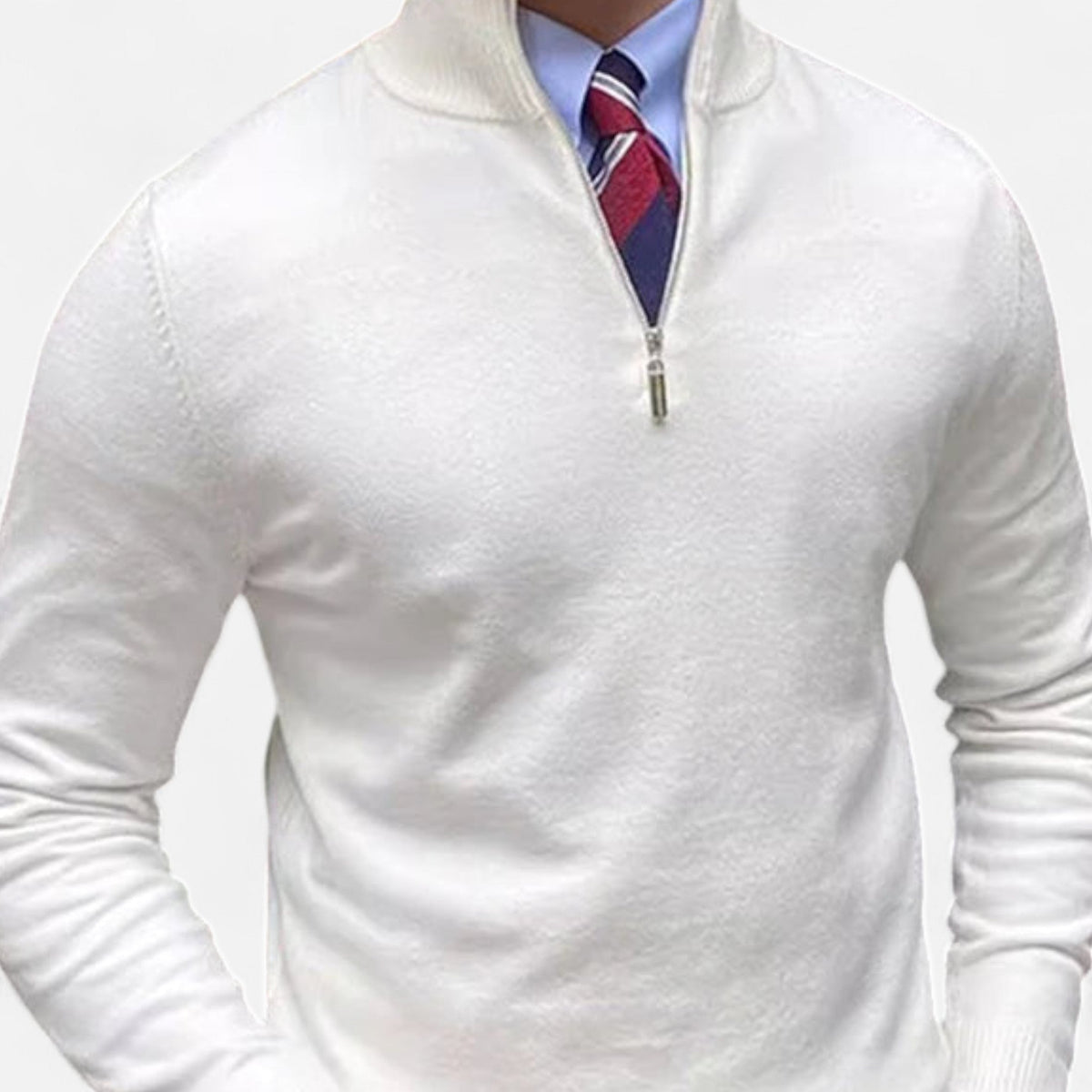 Benjamin | Herren Frühlings Half-Zip Pullover — Zeitloses Design mit Stehkragen in 3 Farben | Westmere