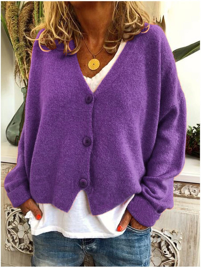 Women's Warm Cardigan, Effortless Layering | Lightweight Soft-Touch Warmth, Draped Fit | 6 Colorways | S–3XL