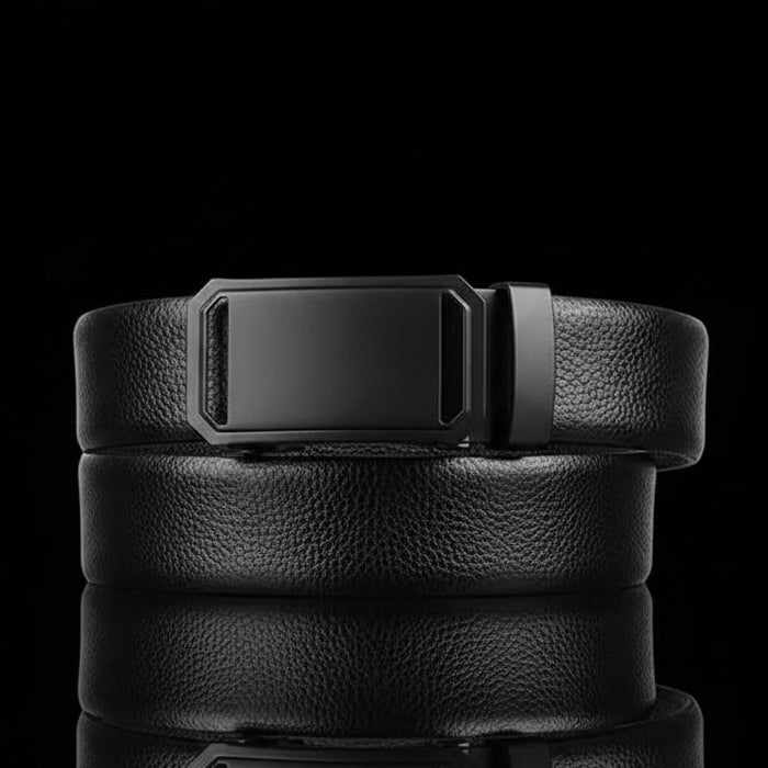 Neville™ | Men’s Automatic Buckle Belt – Black Sport-Inspired Design