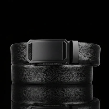Neville™ | Men’s Automatic Buckle Belt – Black Sport-Inspired Design
