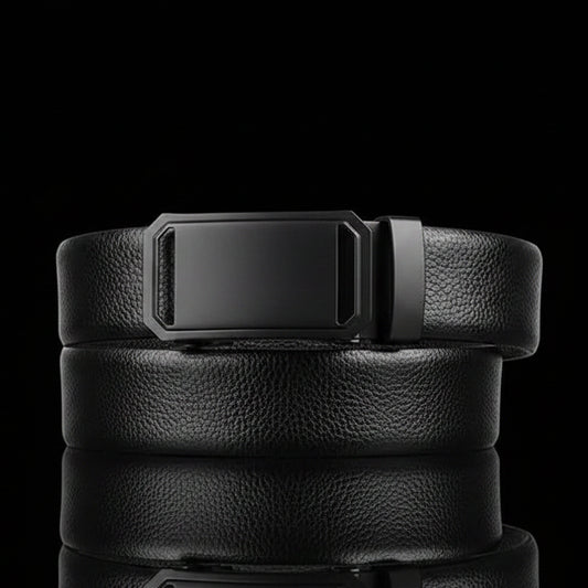 Neville™ | Men’s Automatic Buckle Belt – Black Sport-Inspired Design