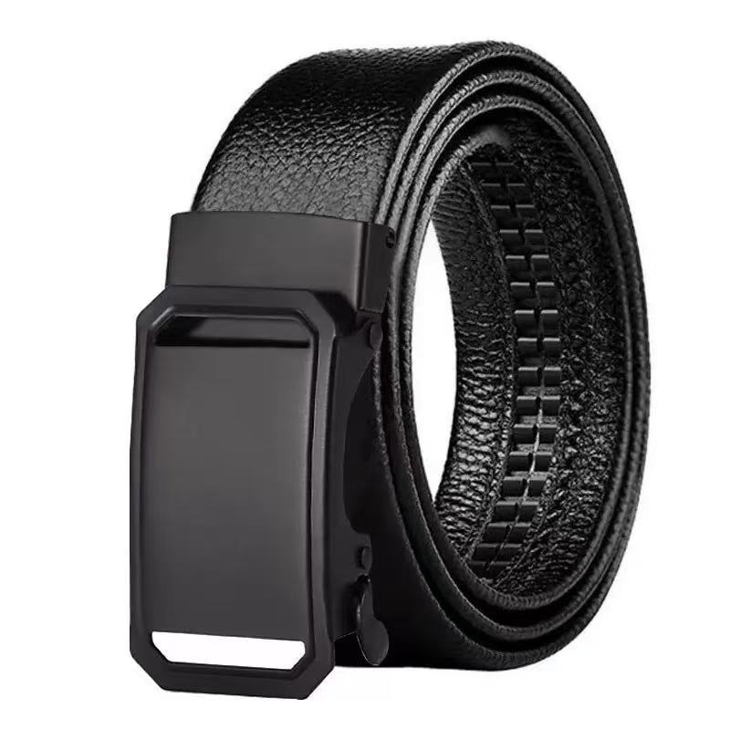 Neville™ | Men’s Automatic Buckle Belt – Black Sport-Inspired Design