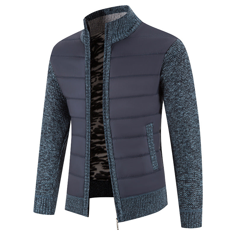 Bruno | Herren Bomberjacke mit Steppfront und Strickärmeln — Modern Bomber in 5 Farben M–3XL | Westmere