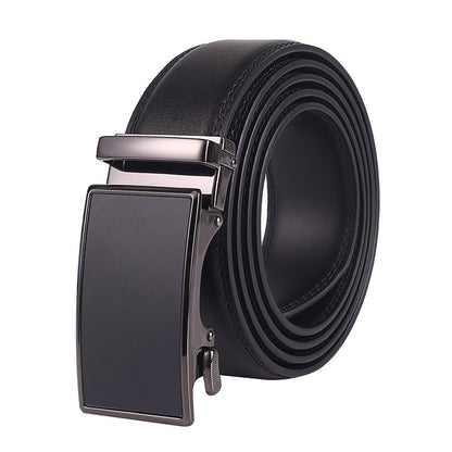 Rupert™ | Men’s Two-Layer Cowhide Leather Belt – Automatic Buckle