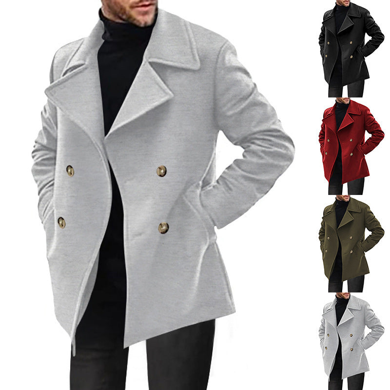 Gerrit | Herren Zweireiher-Mantel mit Klappentaschen — Klassischer Wintermantel in 4 Farben S–3XL | Westmere
