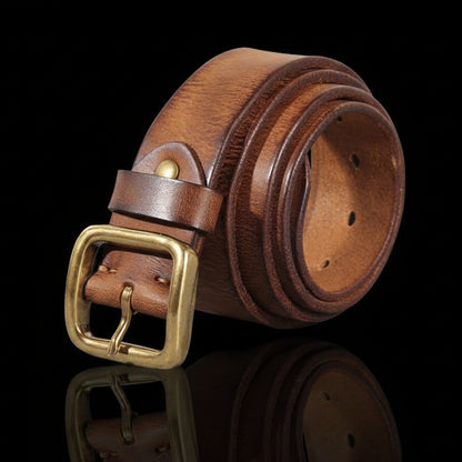 Herbert™ | Italian Cowhide Leather Belt – 3.8CM Reversible Design