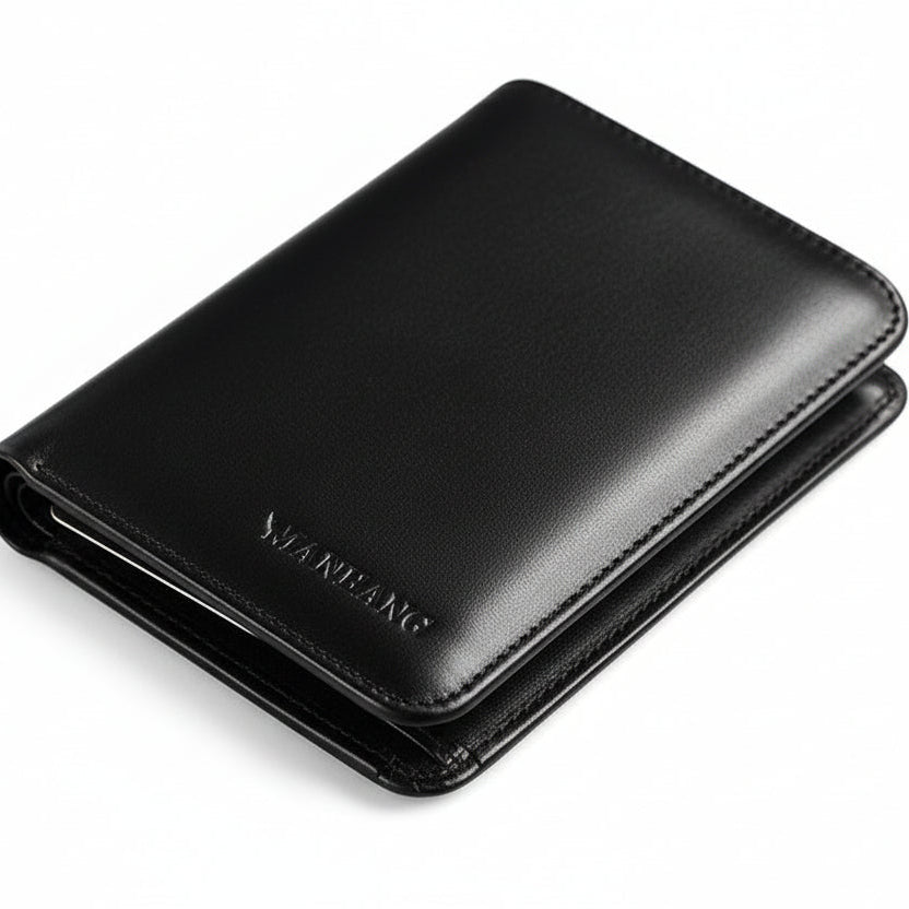 Allen™ | RFID Tri-Fold Cowhide Leather Men's Wallet